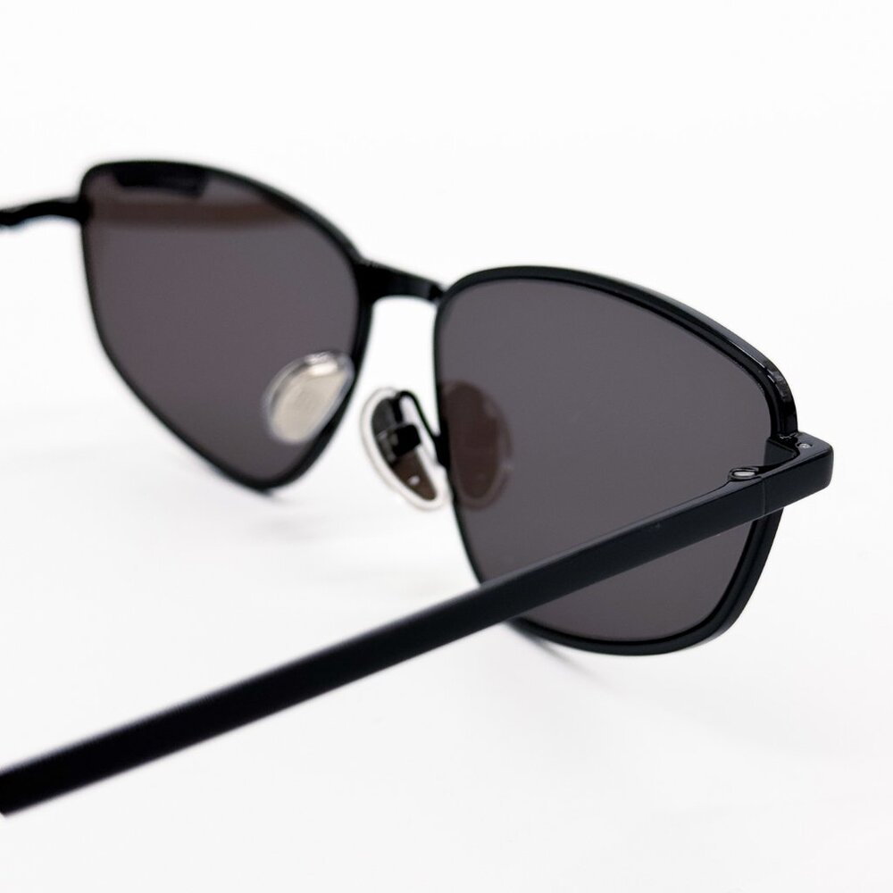 NEW BALENCIAGA BB0277S 001 SUNGLASSES UNISEX BLACK GREY OVAL EYEWEAR BALENCIAGA - Picture 11 of 14